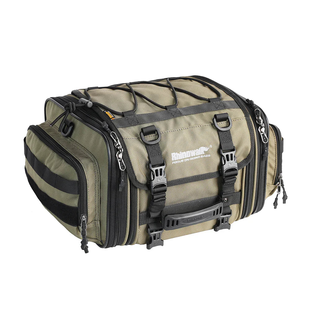 Rhinowalk 19-26L Deluxe Cruiser Tail Bag Motorcycle Tail Trunk Luggage Motorbike Large Capacity Touring Pack for Adventure (MT4026)
