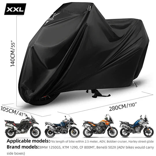 Rhinowalk Waterproof Durable Motorcycle Rain Cover UV Protection Portable Dustproof Cover for Motorbike (F1003)