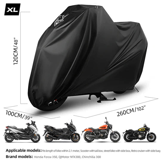 Rhinowalk Waterproof Durable Motorcycle Rain Cover UV Protection Portable Dustproof Cover for Motorbike (F1002)