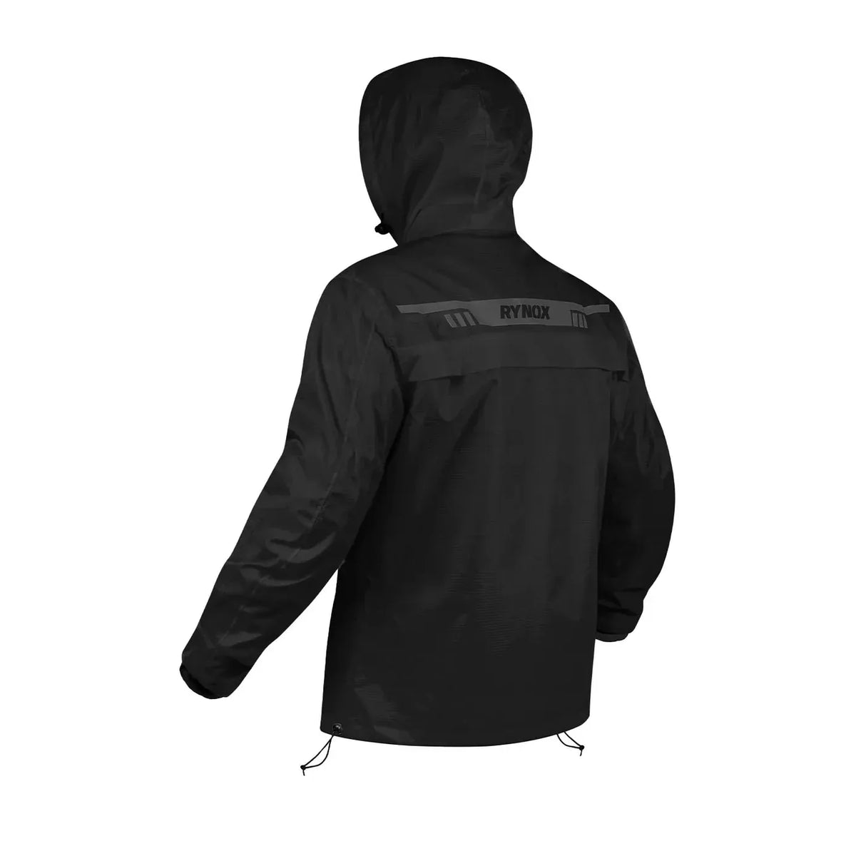 Rynox H2GO PRO Rain Jacket Black - Ultimate Waterproof Protection - Motodrift