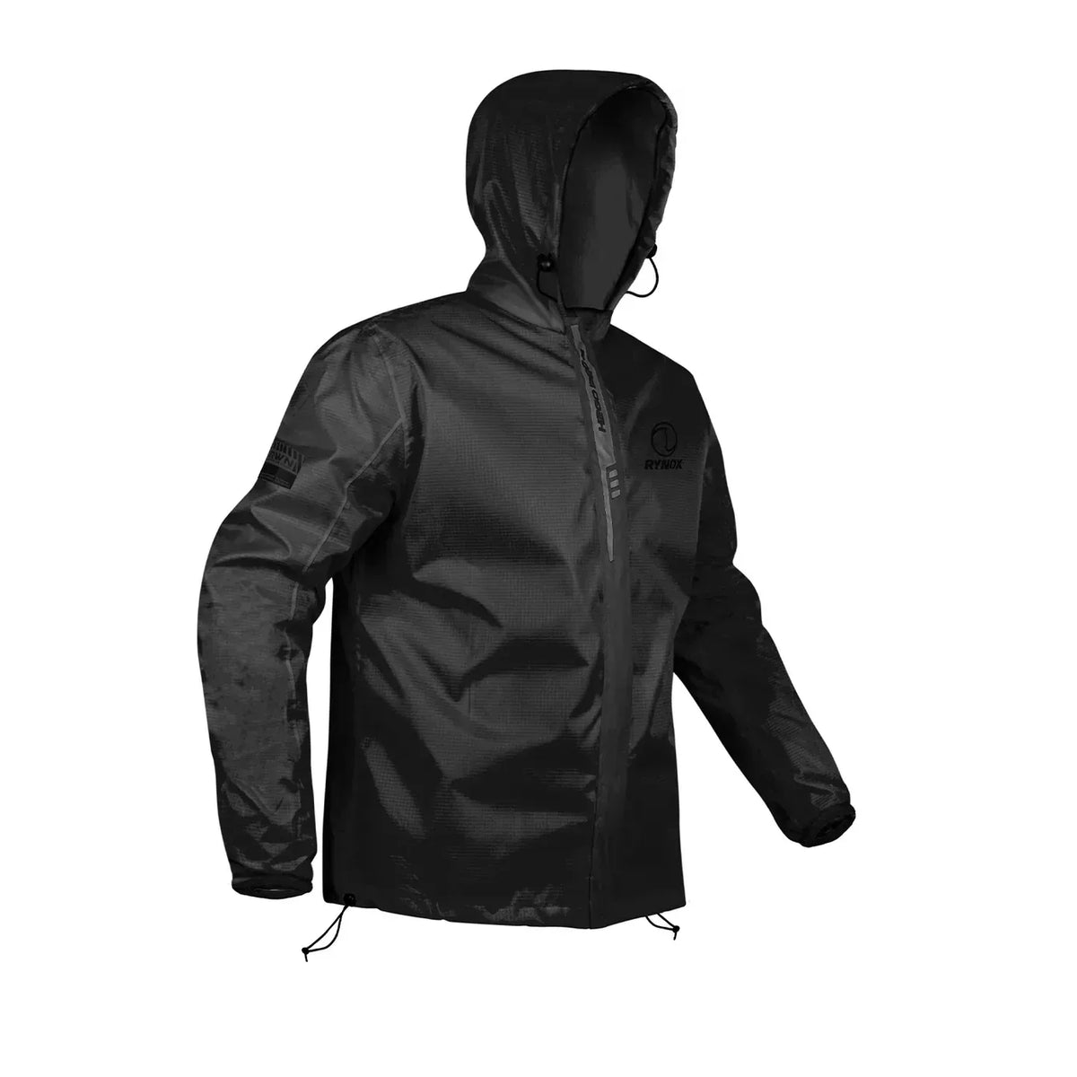 Rynox H2GO PRO Rain Jacket Black - Ultimate Waterproof Protection - Motodrift