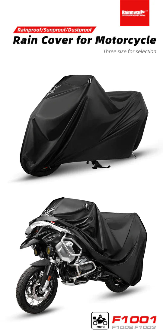 Rhinowalk Waterproof Durable Motorcycle Rain Cover UV Protection Portable Dustproof Cover for Motorbike (F1002)