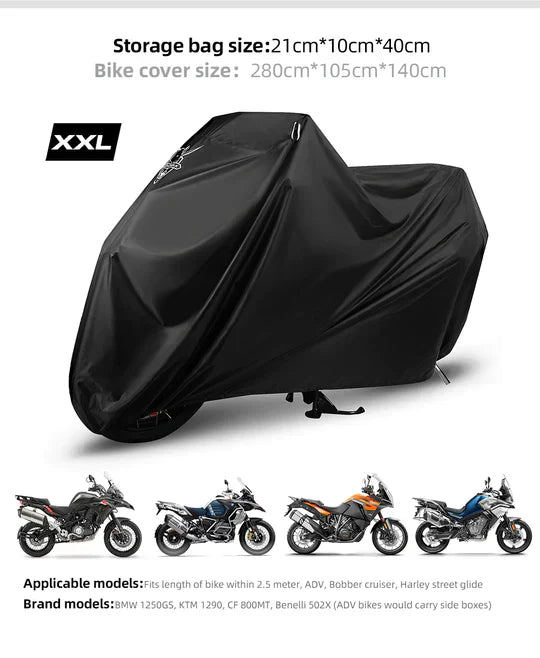 Rhinowalk Waterproof Durable Motorcycle Rain Cover UV Protection Portable Dustproof Cover for Motorbike (F1003)