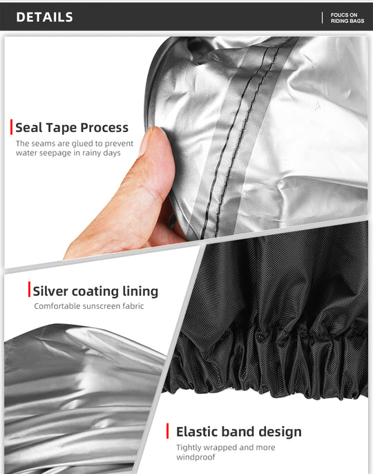 Rhinowalk Waterproof Durable Motorcycle Rain Cover UV Protection Portable Dustproof Cover for Motorbike (F1002)