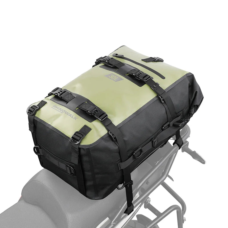 Rhinowalk 30L Motorcycle Backpack Rhinowalk Waterproof Motorbike Seat Tail Bag Side Saddle Duffle Dry Bag for Motorcycle (MT2230)