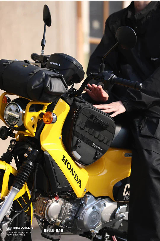 Rhinowalk Tunnel bag for scooter, 15 ltr Underbone Motorcycle Bike Seat Pack with Molly System (MTR5001)