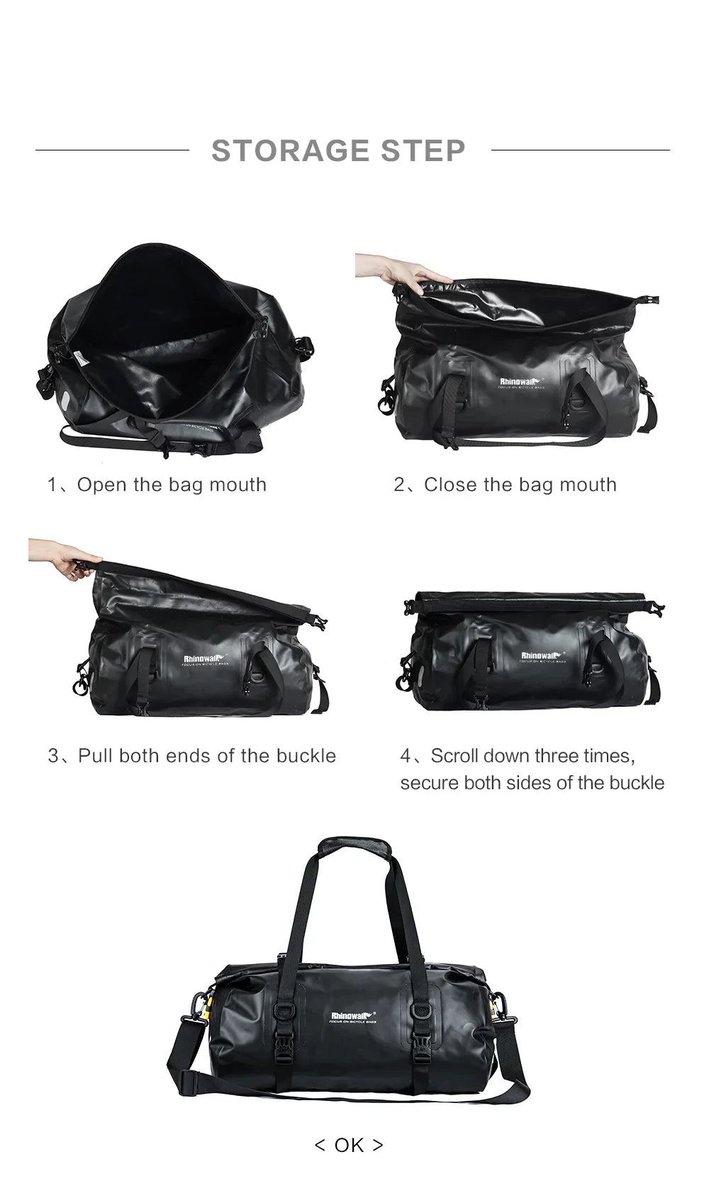Rhinowalk 20L  Motorcycle Waterproof MultiFunctional Bag (RK19660)