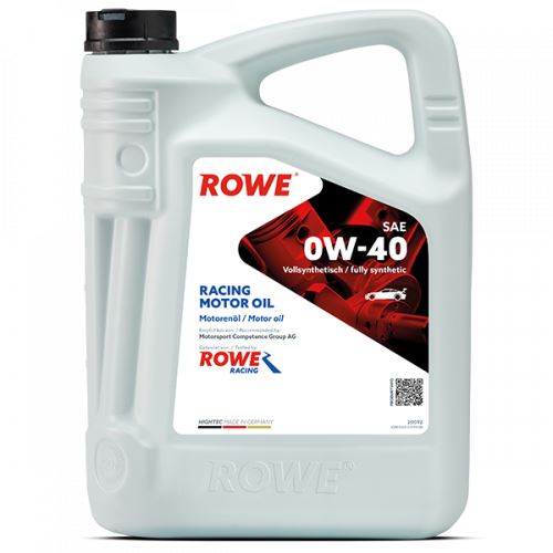 Rowe Engine Oils Hightec Racing Motor Oil SAE 0W-40 – 5 Liters (20092-0050-99)