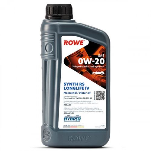 Rowe Engine Oils Hightec Synt RS Longlife IV SAE 0W-20 (1L) - 20036-0010-99